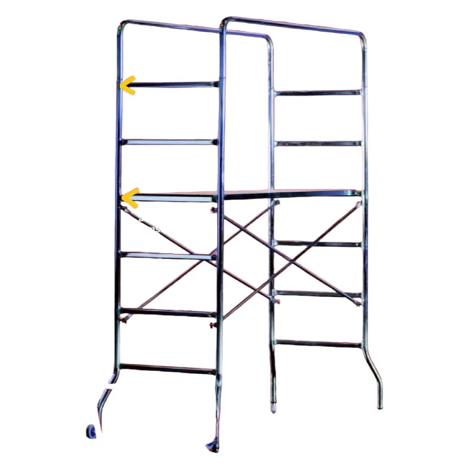 MINI PONTEGGIO TRABATTELLO SCALA IN ACCIAIO ZINC. SUPERTRIO MARCHETTI H.2,18 MT - Immagine 1 di 1