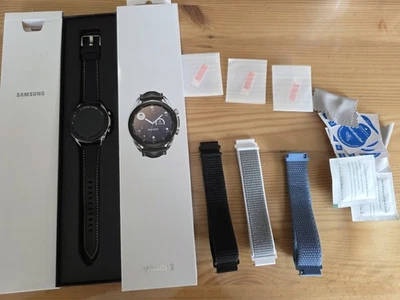 Samsung Galaxy Watch 3 41mm WiFi Mystic Silver - Neuwertiger Zustand SM-R850 - Bild 1 von 4