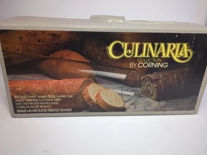 VTG 1970s Culinaria Collection Corning Bake-A-Round Duo DOUBLE Bread Baker Pyrex - Picture 1 of 3