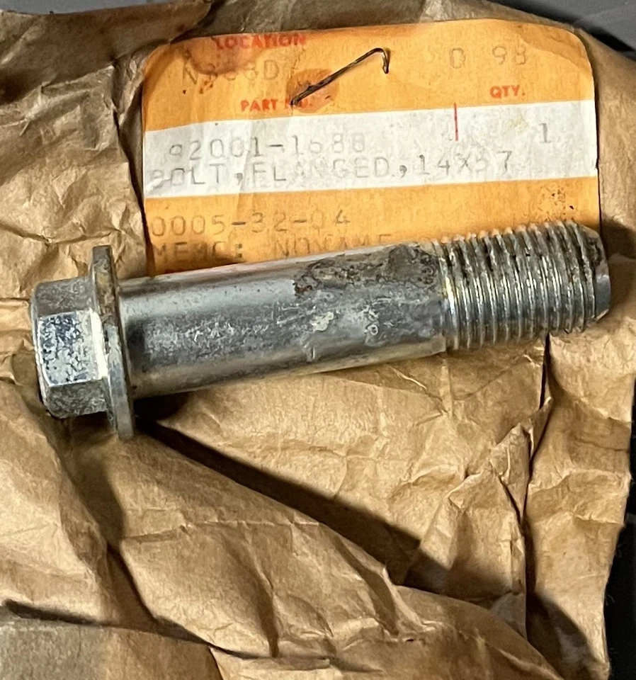 1983 川崎 KDX250 KX500 KX250 后悬架法兰螺栓 92001-1688 14x57 — 第 1/1 张图片