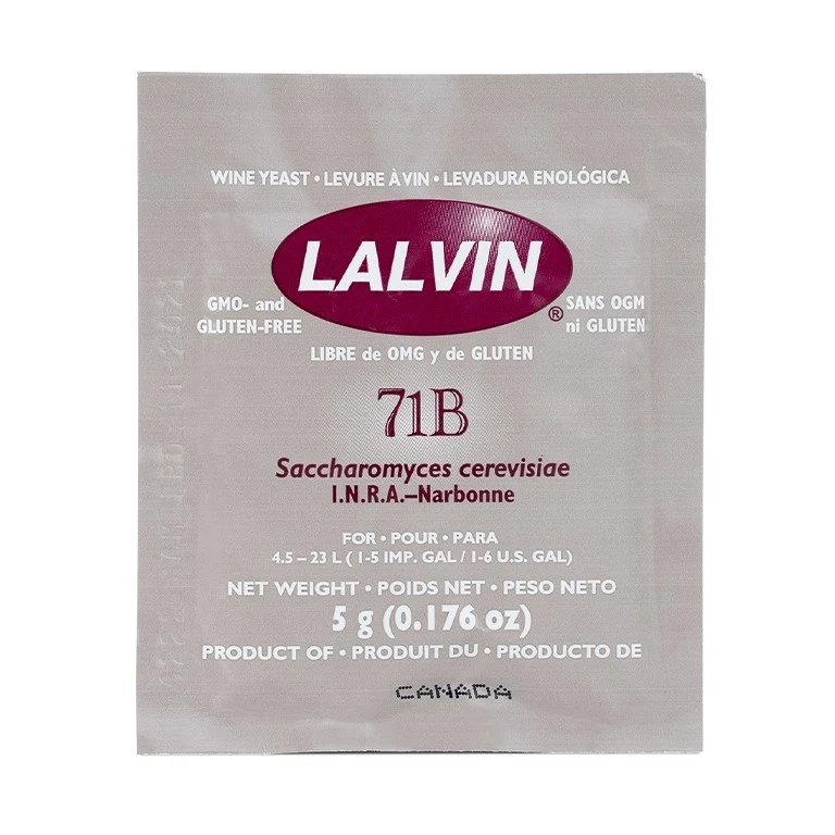 Lalvin 71b-1122 Wine Yeast 5g - 10-pack