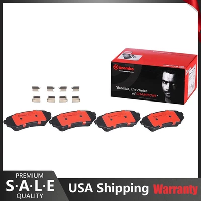 Juego de pastillas de freno ranuradas cerámicas traseras Brembo para Lexus LX470 Toyota Land Crusier Foto 1 de 4