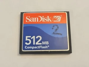 SANDISK 512MB COMPACT FLASH MEMORY CARD CF NIKON CANON FREE POST - Picture 1 of 1