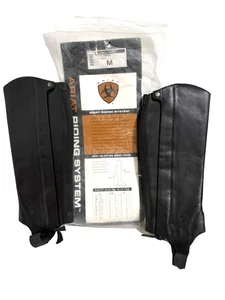 Ariat Classic II Chaps Half Chaps Black Medium cowboy horse riding - Picture 1 of 8