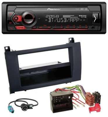 Pioneer MP3 USB DAB Bluetooth Autoradio für Mercedes SLK (R171, 2004-2011) - Bild 1 von 4