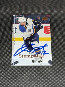 Lee Stempniak 2007-08 Upper Deck St. Louis Blues Signed Auto Card #15 ~ COA - Picture 1 of 3