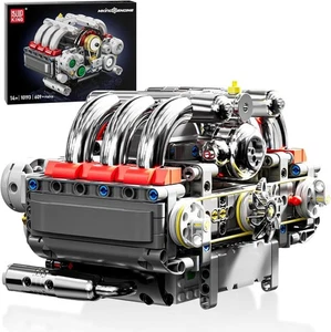 Mould King 10193 Mini V8 Engine Kits That Moves Building Blocks 609 Pcs 14+ STEM - Picture 1 of 16