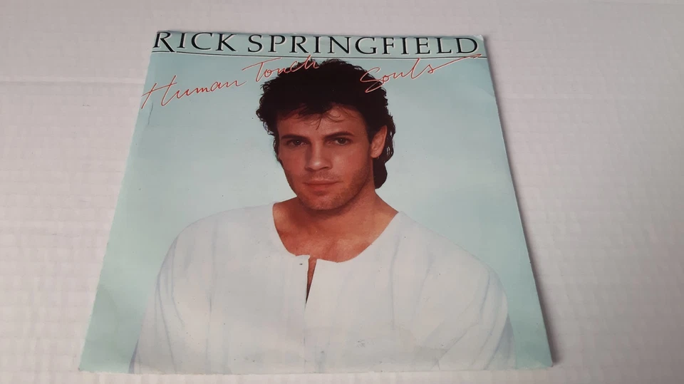 RICK SPRINGFIELD - HUMAN TOUCH - 7 INCH VINYL RECORD USED - Image 1 of 4