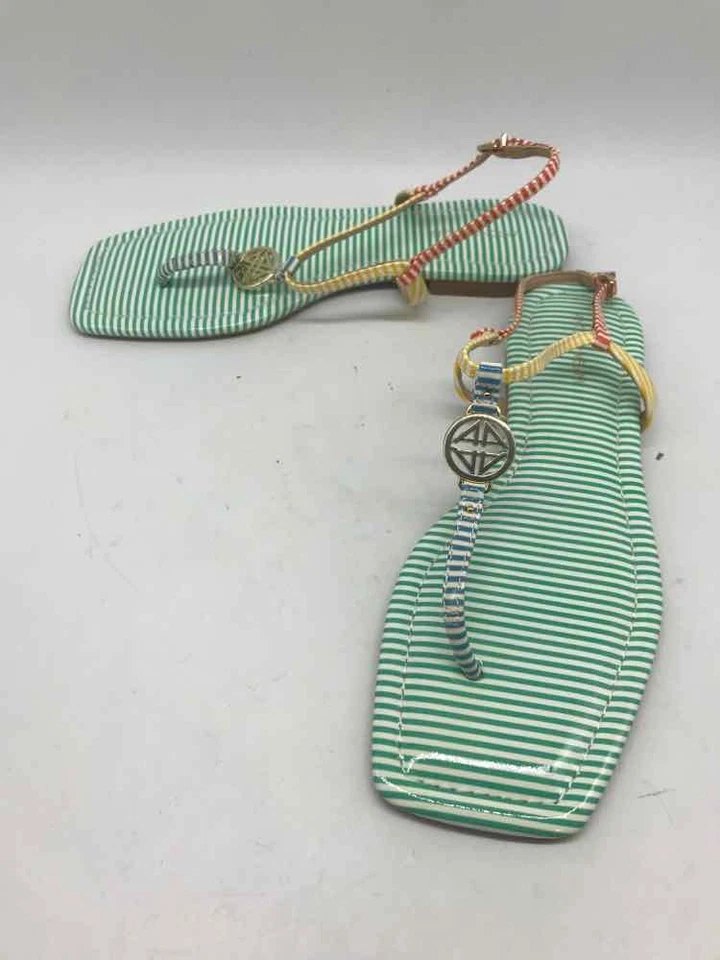 Sandálias tanga verde Antonio Melani tamanho 9 - Imagem 1 de 4