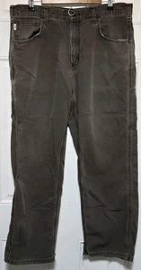 Carhartt FR Fire Retardant Arbeitshose Herren Größe 36x30 Grau Faded Distressed - Bild 1 von 11