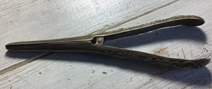 Vintage Unusual Solid Brass patterned Glove Stretchers 7” length - Picture 1 of 3
