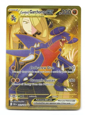 Cynthia's Garchomp ex 241/182 Sv10: Destined Rivals Holo Pokemon TCG -NM - Image 1 of 2