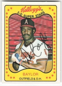 1981 Kellogg's 3-D Super Stars #15 Don Baylor BASEBALL California Angels - Picture 1 of 2