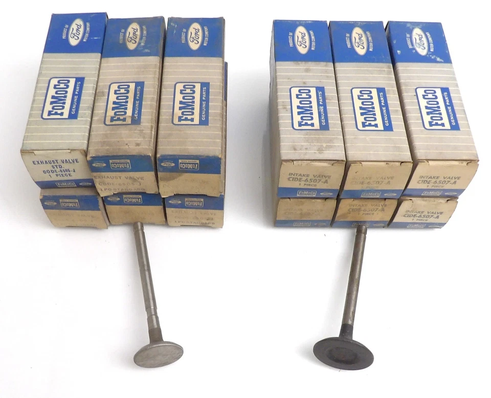 Ford Mustang Fairlane Falcon Comet 1961-1965 como nuevo 170 200 válvulas de admisión y escape Foto 1 de 3