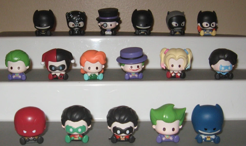 HEYDOLLS SUPLAY BATMAN ARKHAM MINI MYSTERY BLIND BAG FIGURINES COMPLETE MYSTERY - Image 1 of 4