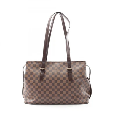 LOUIS VUITTON Chelsea shoulder Tote Bag N51119 Damier Ebene canvas Used Women LV - Image 1 of 4