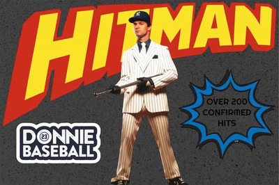 Don Mattingly Hitman Poster Art Print Metal Sign 12x8in Vintage Yankees Old f - Image 1 of 4