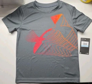 Under Amour Youth T Shirt Pitch Gray Size 5 NWT - Picture 1 of 5