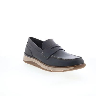 Rockport Liam RMLIAM Mens Brown Leather Loafers & Slip Ons Penny Shoes