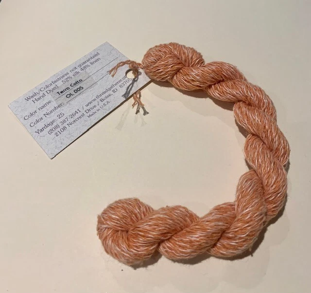  Silk Linen 25 Yds Thread Gatherer Threads #OL005 Terra Cotta (Orange) - Image 1 of 1