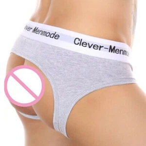 Sexy Men's Cotton Jockstraps with Open Back and Low Waist Design Trendy Panties - Picture 1 of 29