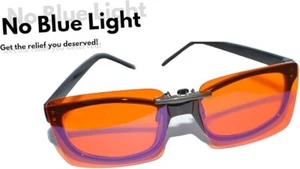Occhiali Bloccanti Luce Blu Clip On Per Dormire | Si Adatta Sopra Occhiali Da Prescrizione - Foto 1 di 6