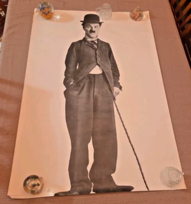 Vintage Charlie Chaplin 1966 Personality Posters Black & White 27.25 X 40.5 Inch - Image 1 of 4
