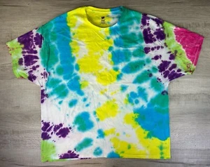 Tie Dye Shirt Hanes Comfort Soft Heavyweight T 100% Cotton Mens 3XL - Picture 1 of 16
