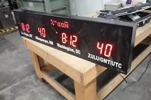 BRG Precision Products 4 Zone Digital Time Zone Clock - Picture 1 of 3