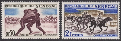 Senegal 1961 - SC# 202-204 - Pirogues Racing - 2 estampillas diferentes - M-MH Foto 1 de 2
