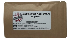 Malt Extract Agar (MEA) 56 grams - Great For Growing Mushrooms! - Yields 1 Liter - Picture 1 of 6
