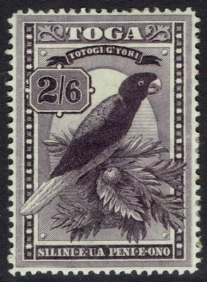 TONGA 1897 BIRD 2/6 WMK TORTOISES UPRIGHT - Image 1 of 2