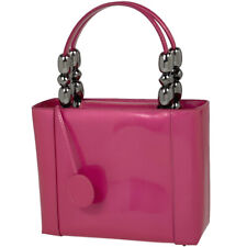 Christian Dior Maris Pearl Hand Bag logo Hand Bag Patent leather Pink Women