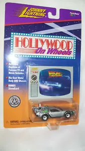 JOHNNY LIGHTNING HOLLYWOOD ON WHEELS BACK TO THE FUTURE DELOREAN NEW MOC - Picture 1 of 3