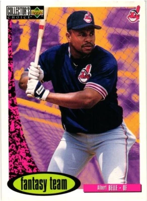 1995 Collector's Choice Fantasy Team #279 Albert Belle Cleveland Indians NrMt - Image 1 of 2