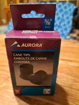 Puntas de caña cuádruple Aurora se adapta a bastones de 5/8" base goma 2 puntas por caja nuevo 1996 Foto 1 de 4