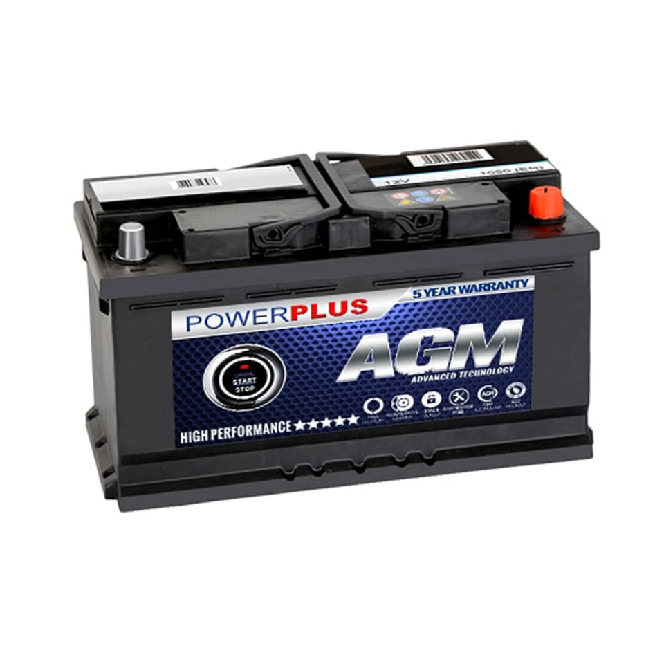 AGM 096 START STOP Powerplus Car Battery 5 Year Warranty - Image 1 of 3