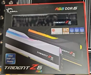 G.SKILL Trident 32GB (2x16GB) DDR5 RAM 6000MHz (F5-6000J3636F16GX2-TZ5RK) b2 - Picture 1 of 3