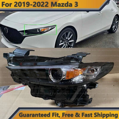 Front LED Headlight Assembly W/o Adaptive Left Driver Side for 2019 2022 Mazda 3 - Image 1 of 4