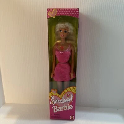 Muñeca Barbie Sweetheart 1997 Mattel 18608 NUEVA En Paquete Vestido Rosa Cabello Rubio Foto 1 de 4