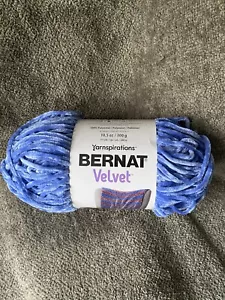 New! - Bernat Velvet Yarn  - Bulky 5 - 315 yards - Rich Blue - Picture 1 of 10