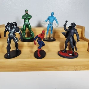 5 Marvel Spiderman PVC Figures Agent Venom Scorpion Electro Noir Cake Toppers - Picture 1 of 9