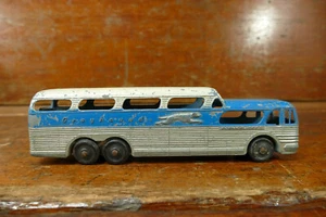 Vintage Tootsie Toy 7” Diecast GREYHOUND 'SCENICRUISER' BUS - Nice Shape - Picture 1 of 10