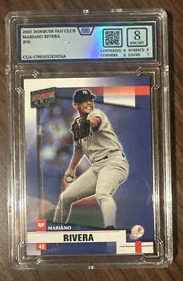 Mariano Rivera -2002 Donruss Fan Club #16 Slab Near Mint/Mint - New York Yankees - Image 1 of 4