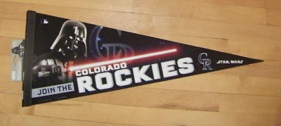 Colorado Rockies Darth Vader premium pennant Star Wars Join the.. CR logo c45295 - Image 1 of 4