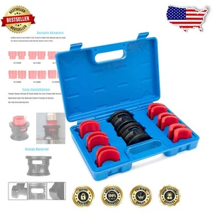 Durable 14PC Fork Seal Driver Kit with 6 Adapters - Effortless Motorcycle Repair - Picture 1 of 9