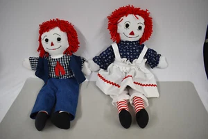 VINTAGE 24" Raggedy Ann and Andy dolls - Picture 1 of 1