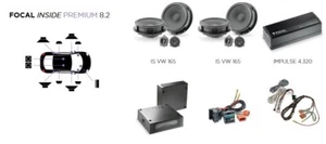 Set Focal Pegatina Interior Premium 8.2 para Volkswagen Golf IV Serie 1997-2004 - Imagen 1 de 9