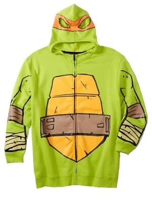 Teenage Mutant Ninja Turtles Michelangelo Big Boy's Youth Hoodie NWT - Image 1 of 2