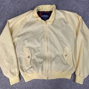 Lands End Jacket Men XL Bi Swing Preppy Seinfeld Plaid Flannel Lined Vintage 90s - Picture 1 of 8